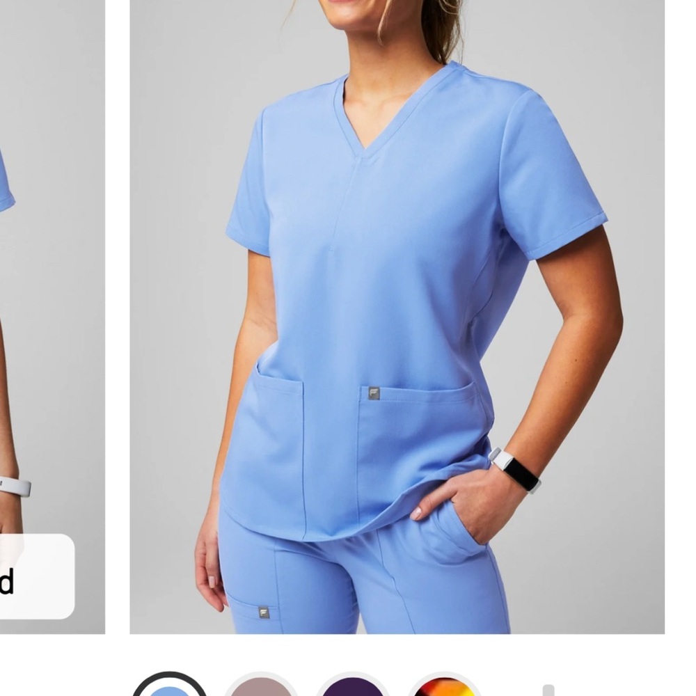 Fabletics Women's Scrub Set Ceil Blue